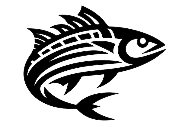 Diseño del logotipo del señuelo de pesca Logotipo del pez