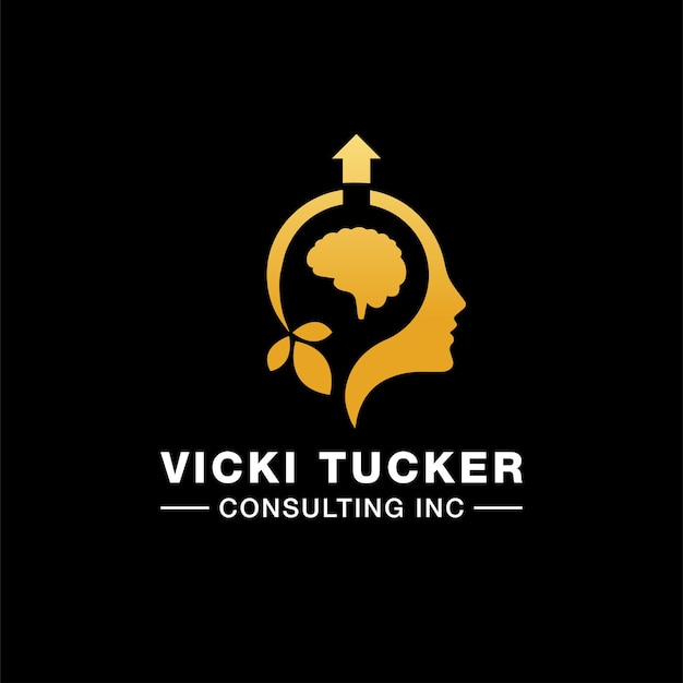 Diseño de logotipo de servicio de consultoría para el poder del cerebro humano.