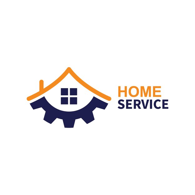 Diseño de logotipo de servicio doméstico Ilustración vectorial plantilla de logotipo del equipo doméstico