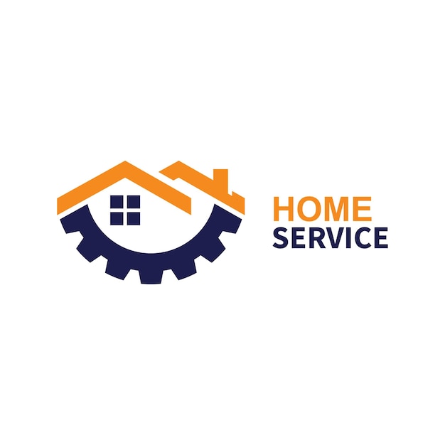 Diseño de logotipo de servicio doméstico Ilustración vectorial plantilla de logotipo del equipo doméstico