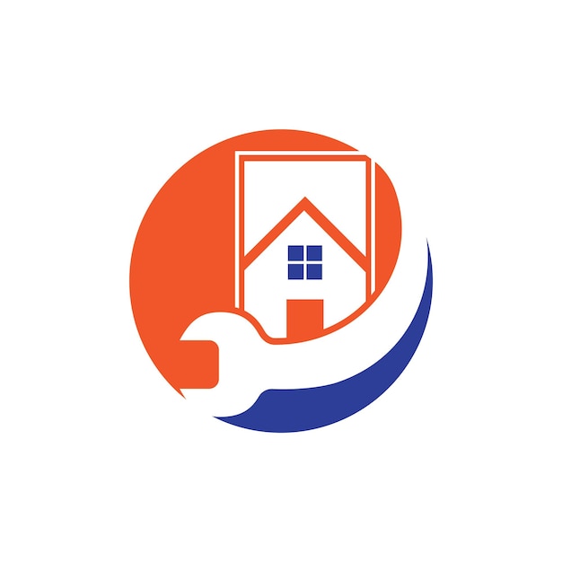 Diseño de logotipo de servicio de restauración y renovación de viviendas.