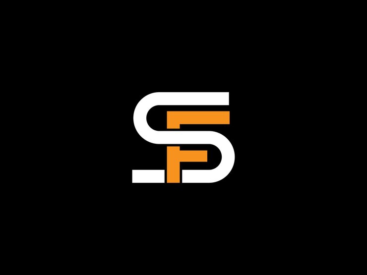 Vector diseño del logotipo de sf