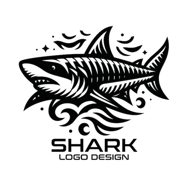 Diseño del logotipo de Shark Vector