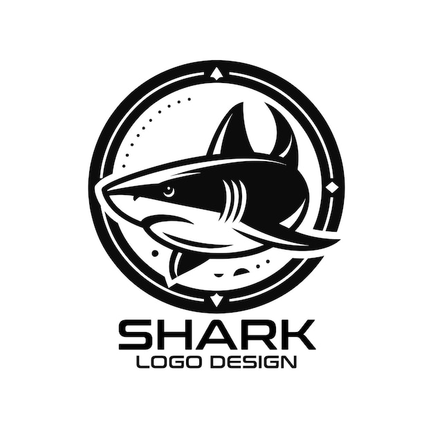 Diseño del logotipo de Shark Vector