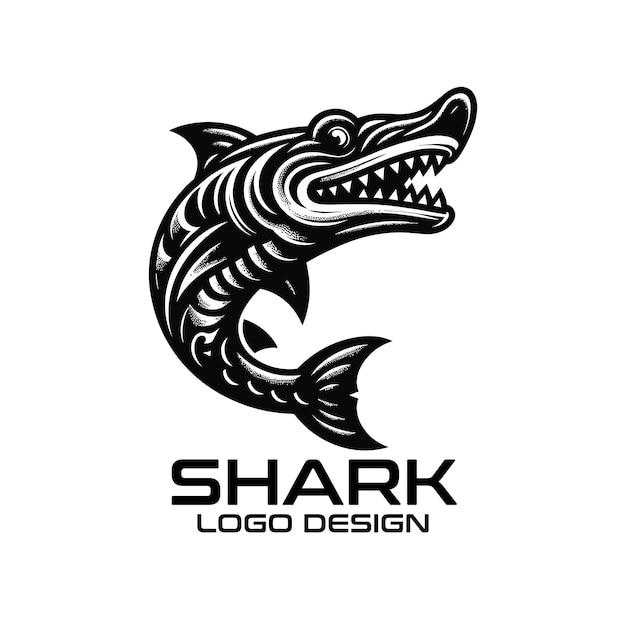 Diseño del logotipo de Shark Vector
