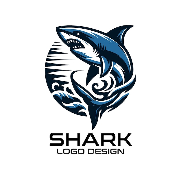 Diseño del logotipo de Shark Vector
