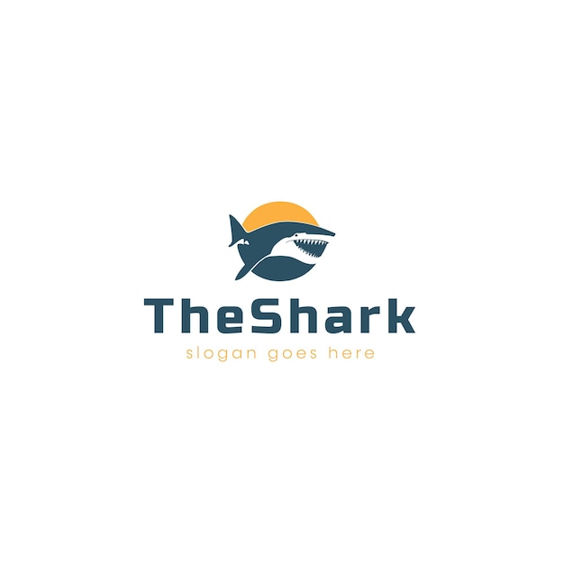 Diseño del logotipo de Shark Vector