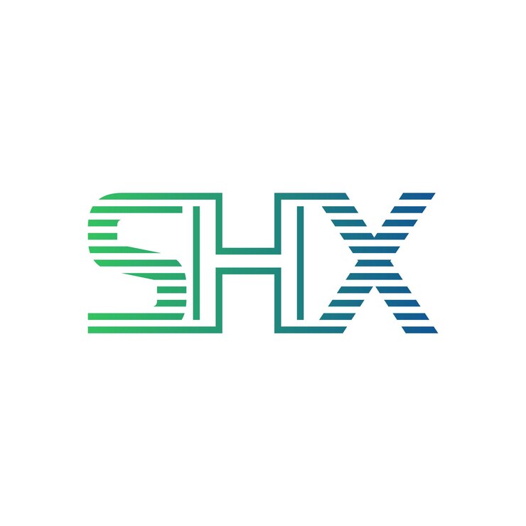 Vector diseño de logotipo de shx carta moderna shx minimalista profesional y versátil icono de marca para la identidad empresarial