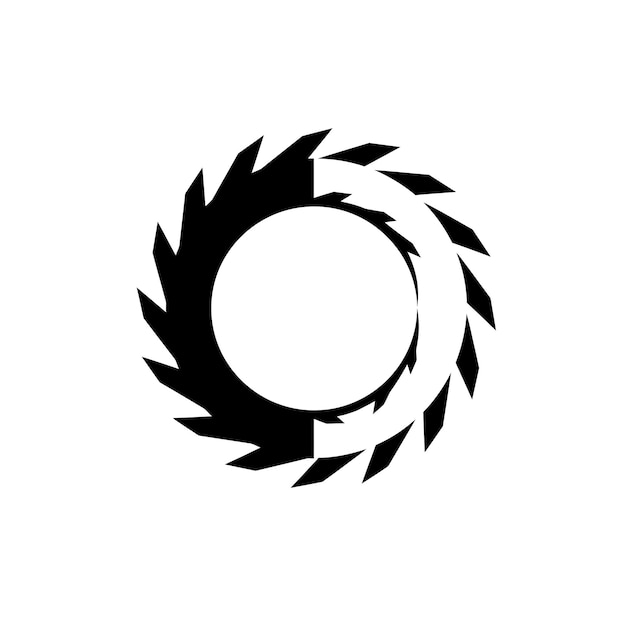 Diseño del logotipo de la sierra circular