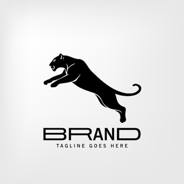 diseño de logotipo de silueta de tigre vectorial libre