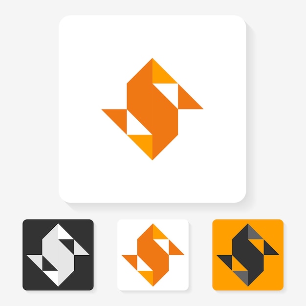 diseño de logotipo de símbolo de carácter simple