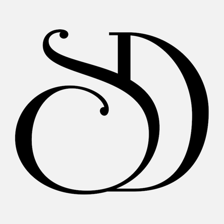 Vector diseño del logotipo del símbolo de la letra inicial sd