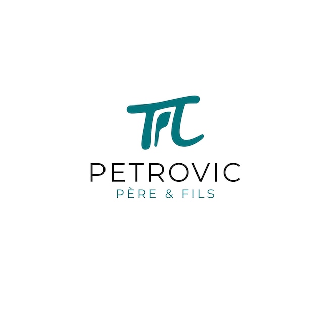 Diseño del logotipo del símbolo pi logotipo del vector del símbolo pi