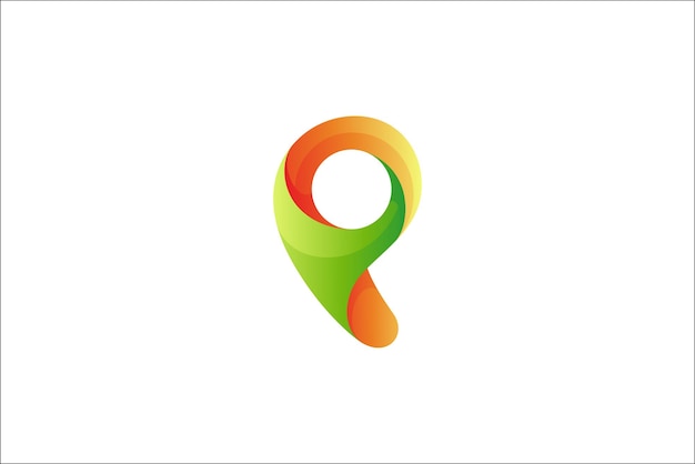 Diseño de logotipo simple letra P
