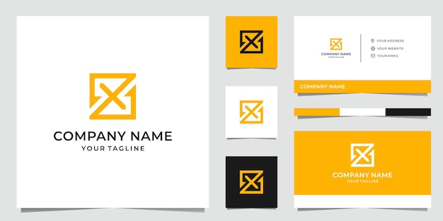 Diseño de logotipo simple letra ZX 3