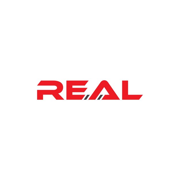 Diseño de logotipo simple real vectorial