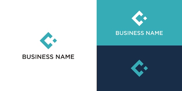 Diseño de logotipo simple vectorial o monograma o letra inicial c