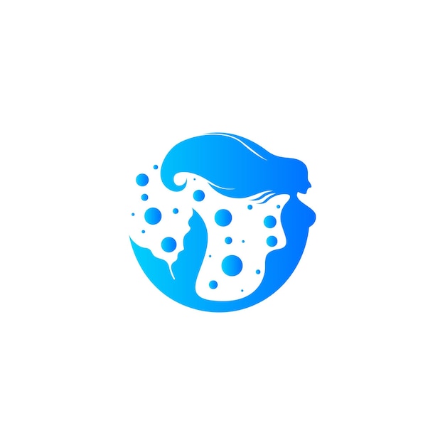 Diseño de logotipo de sirena Diseño de icono de logotipo de sirena