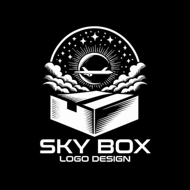 Diseño del logotipo de Sky Box Vector