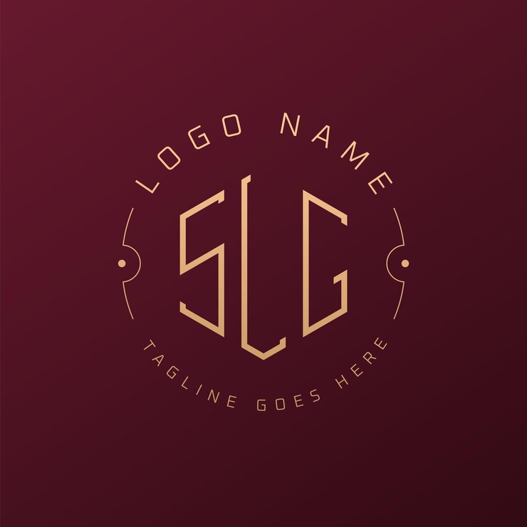 Vector diseño de logotipo slg de lujo letra elegante logotipo slg monograma poligono minimalista template de diseño de logotiposlg