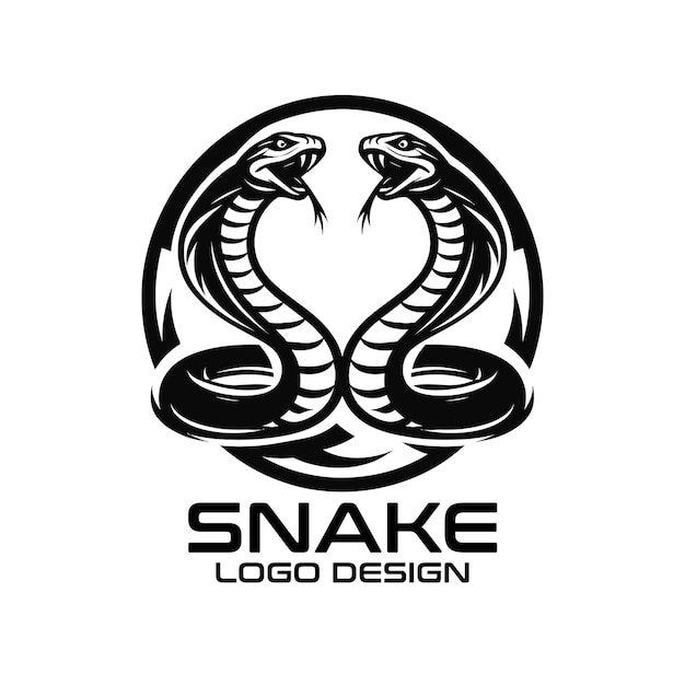 Vector diseño del logotipo de snake vector