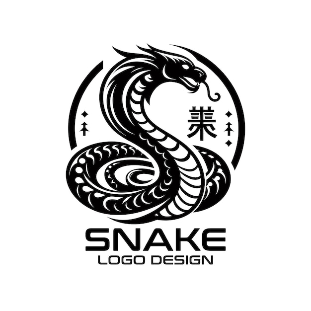 Diseño del logotipo de Snake Vector