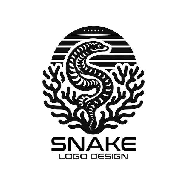 Diseño del logotipo de Snake Vector
