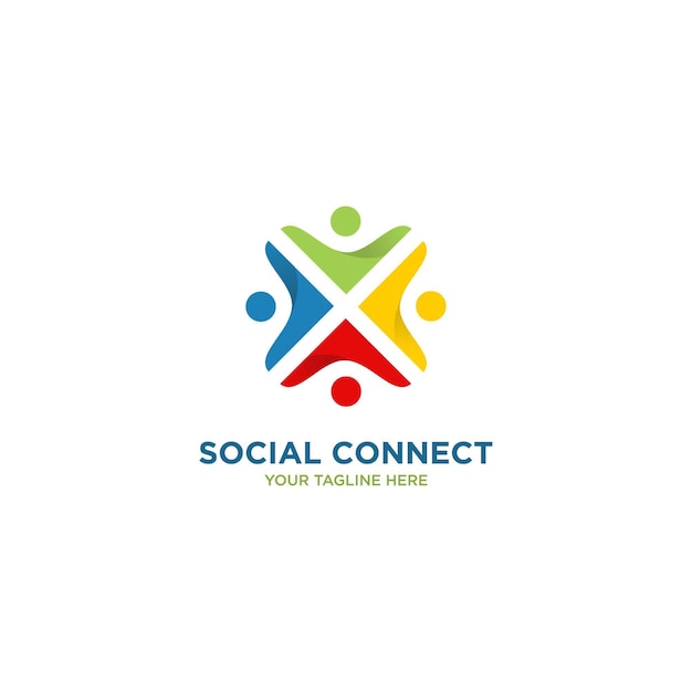 Diseño de logotipo de social connect