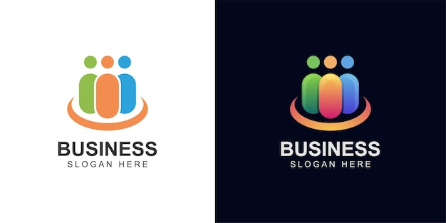 Diseño de logotipo social humano Personas juntas unidad familiar logotipo vector icono símbolo