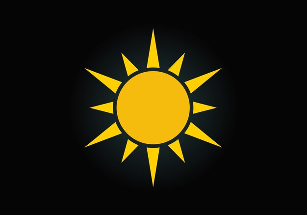 Diseño de logotipo de sol creativo abstracto Summer Sun Logo Sunburst icono símbolo de signo