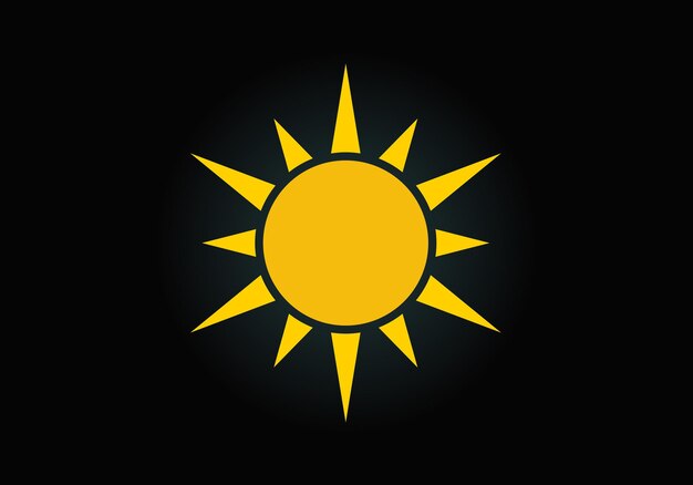 Diseño de logotipo de sol creativo abstracto Summer Sun Logo Sunburst icono símbolo de signo