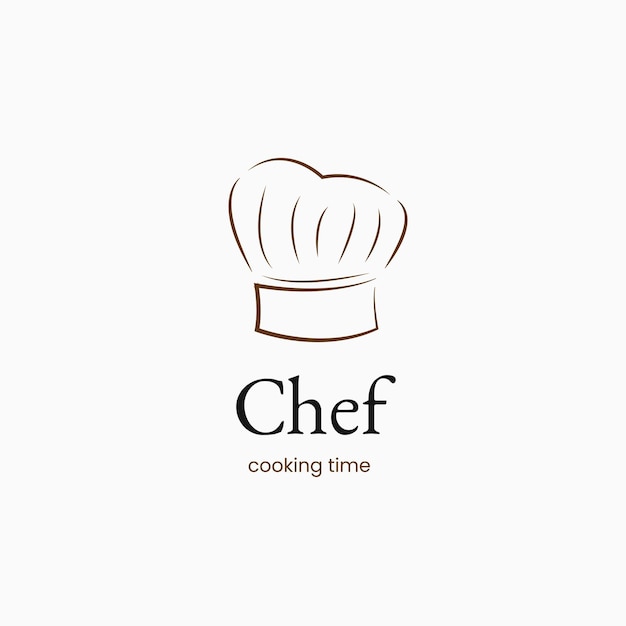 diseño de logotipo de sombrero de chef