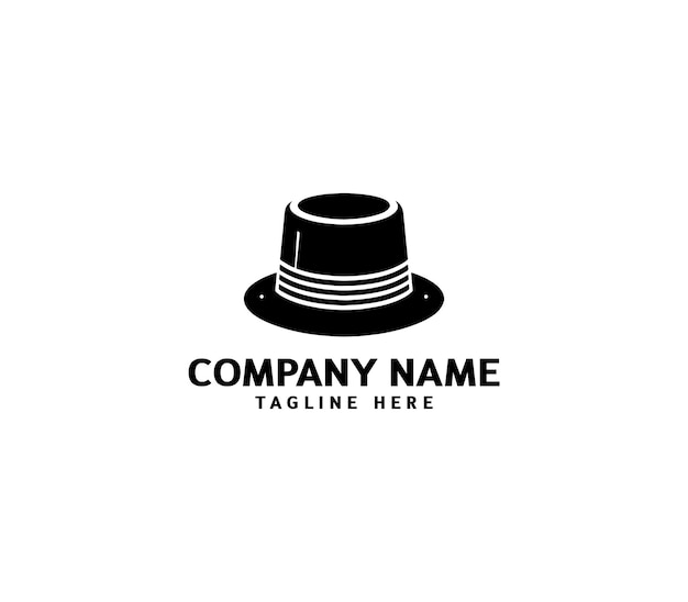 Diseño de logotipo de sombrero de cuero de vaquero vectorial Diseño moderno de logotipo del sombrero plantilla del logotipo de la silueta del sombreiro