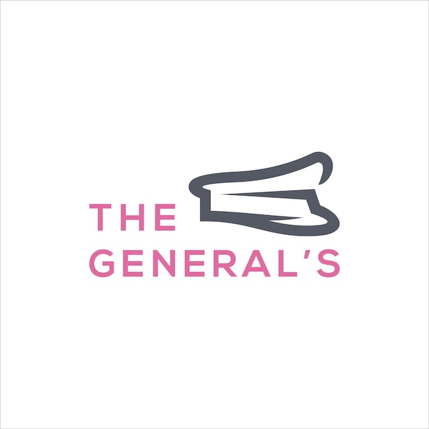 el diseño del logotipo del sombrero de los generales