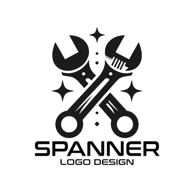 Diseño del logotipo de Spanner Vector
