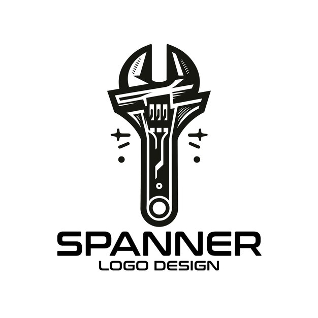 Diseño del logotipo de Spanner Vector