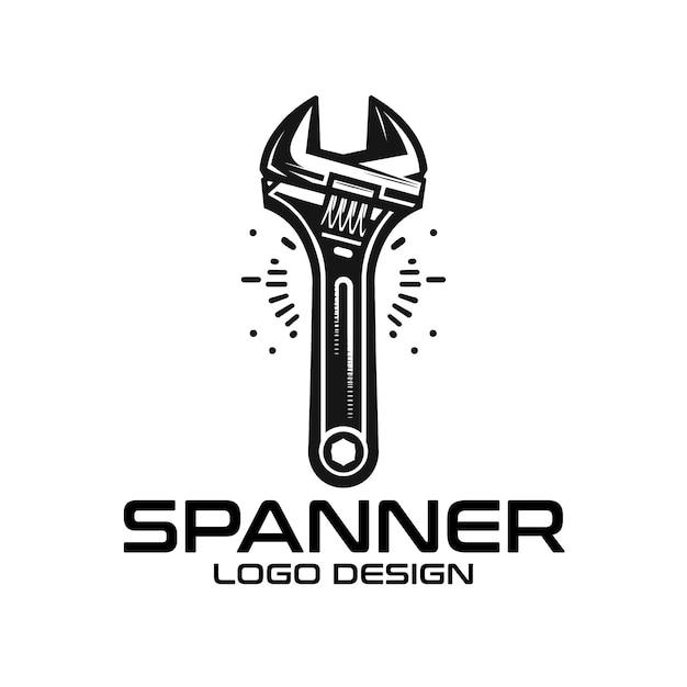 Diseño del logotipo de Spanner Vector