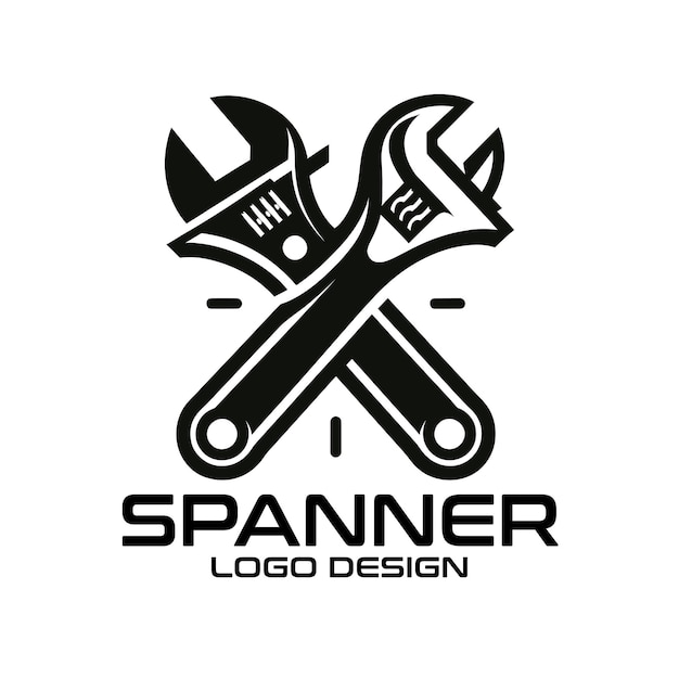 Diseño del logotipo de Spanner Vector