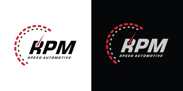 Diseño de logotipo Speed rpm para automoción