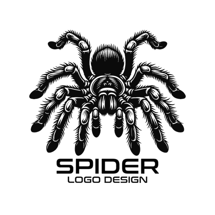Vector diseño del logotipo de spider vector
