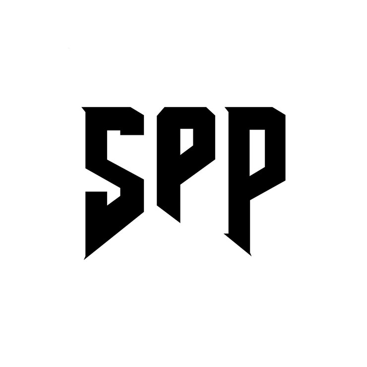 Vector diseño de logotipo de spp para una empresa de tecnología diseño del logotipo spp combinación de colores blanco y negro logotipo spp vector diseño spp icon spp alfabeto diseño del logotipo spp tipografía