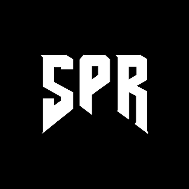 Diseño de logotipo de SPR para una empresa de tecnología SPR diseño de logotipo SPR combinación de colores blanco y negro SPR logo SPR vector SPR diseño SPR icono SPR alfabeto SPR tipografía diseño de logo SPR