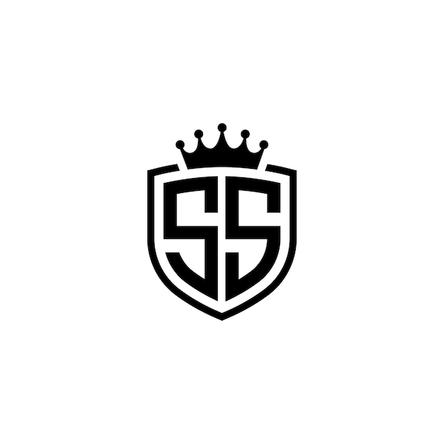 El diseño del logotipo de SS monograma letra texto nombre símbolo monocromo logotipo carácter alfabeto logotipo simple