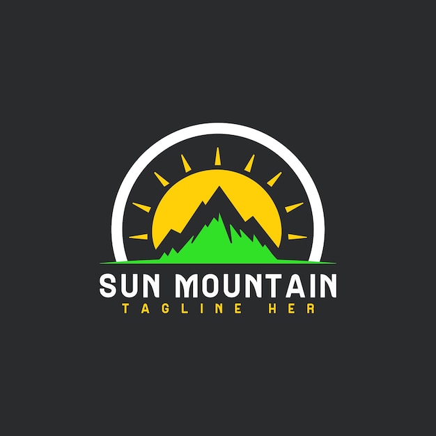 Diseño del logotipo de sun mountain