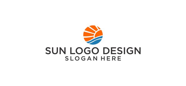 Vector diseño del logotipo sun