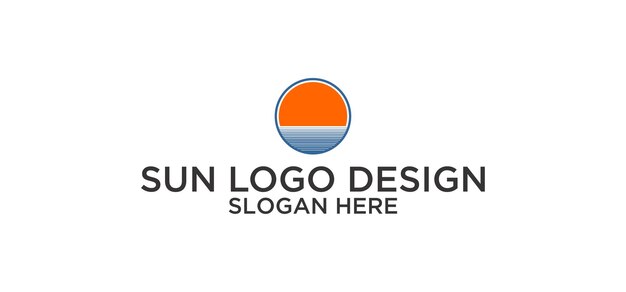 Vector diseño del logotipo sun