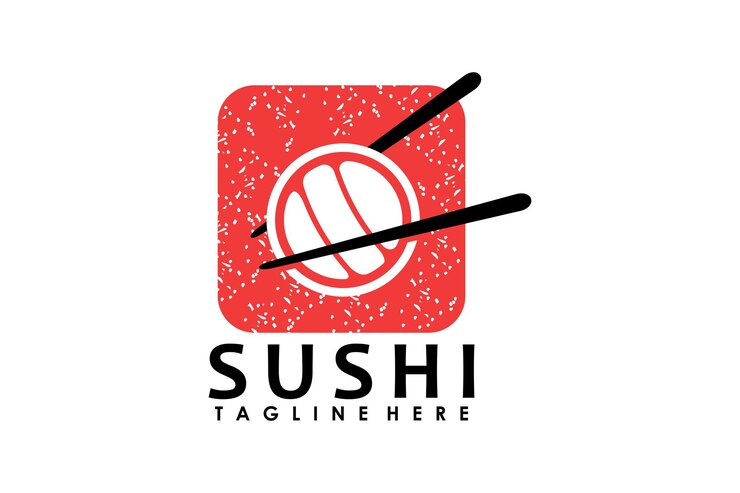 diseño de logotipo de sushi para un restaurante de comida japonesa