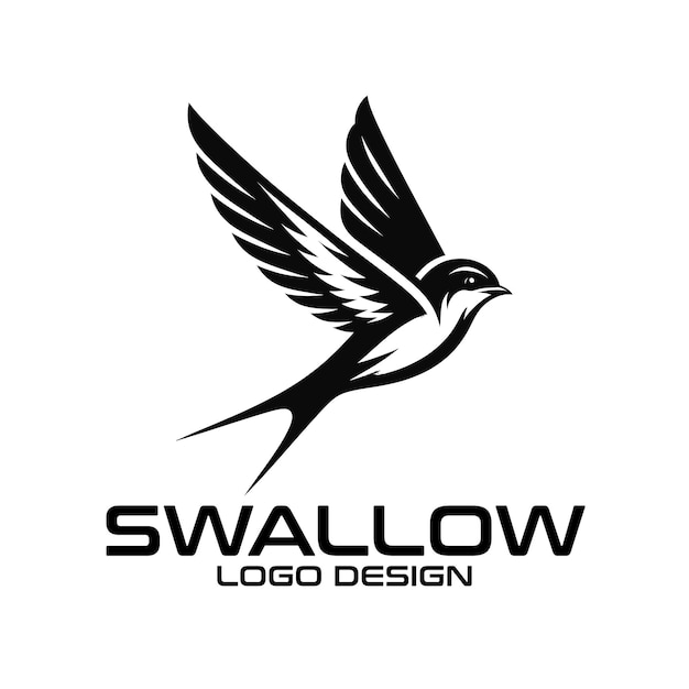Diseño del logotipo de Swallow Bird Vector