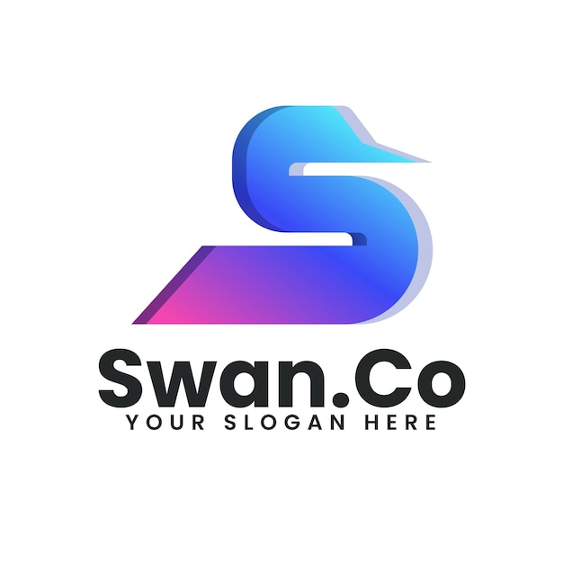 Diseño del logotipo de SwanCo Gradient