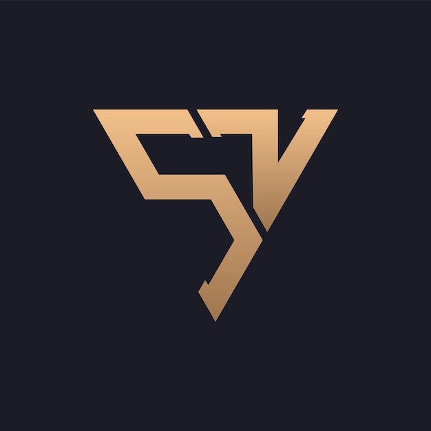 Diseño de logotipo SZ Moderno Minimal Elegante y lujoso Logotipo SZ Elegante Triángulo Monograma Letra Diseño de Logotipo S Z para la identidad empresarial corporativa de la marca